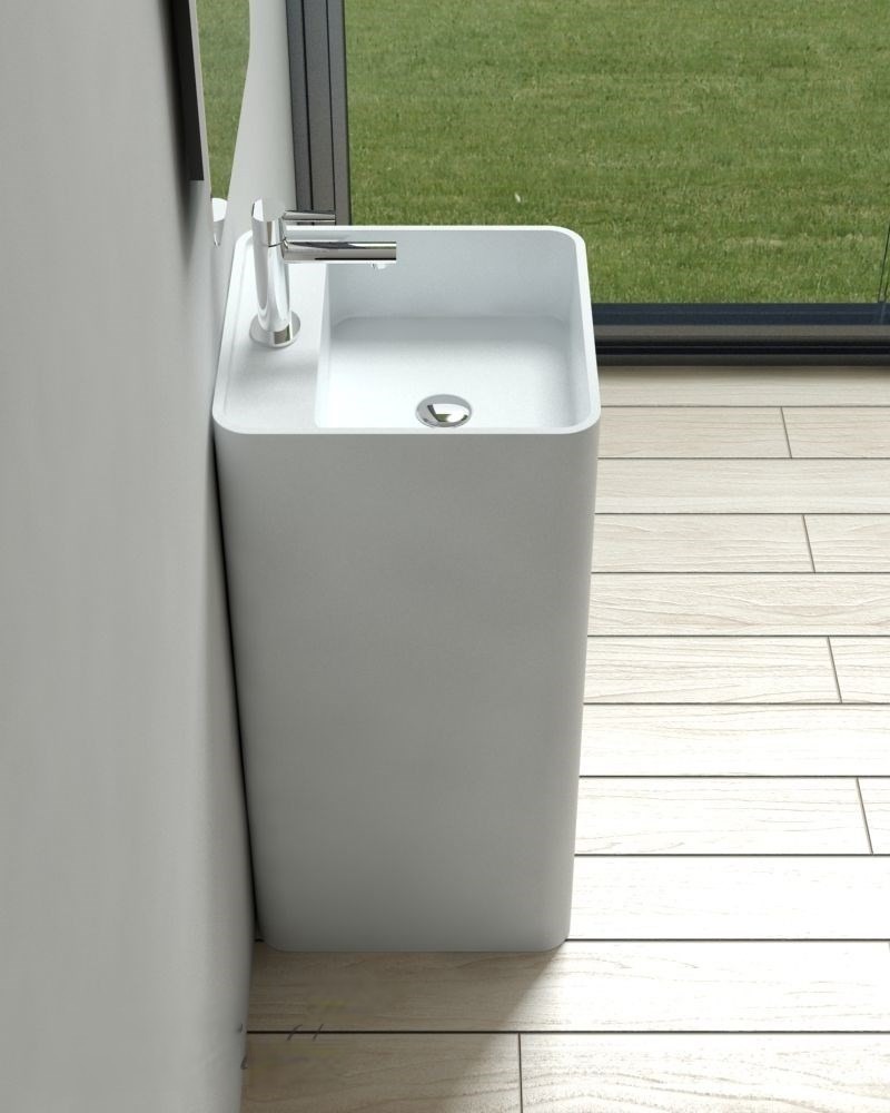 Изображение товара Раковина напольная NS BATH NS12PS0025 цвет белый матовый