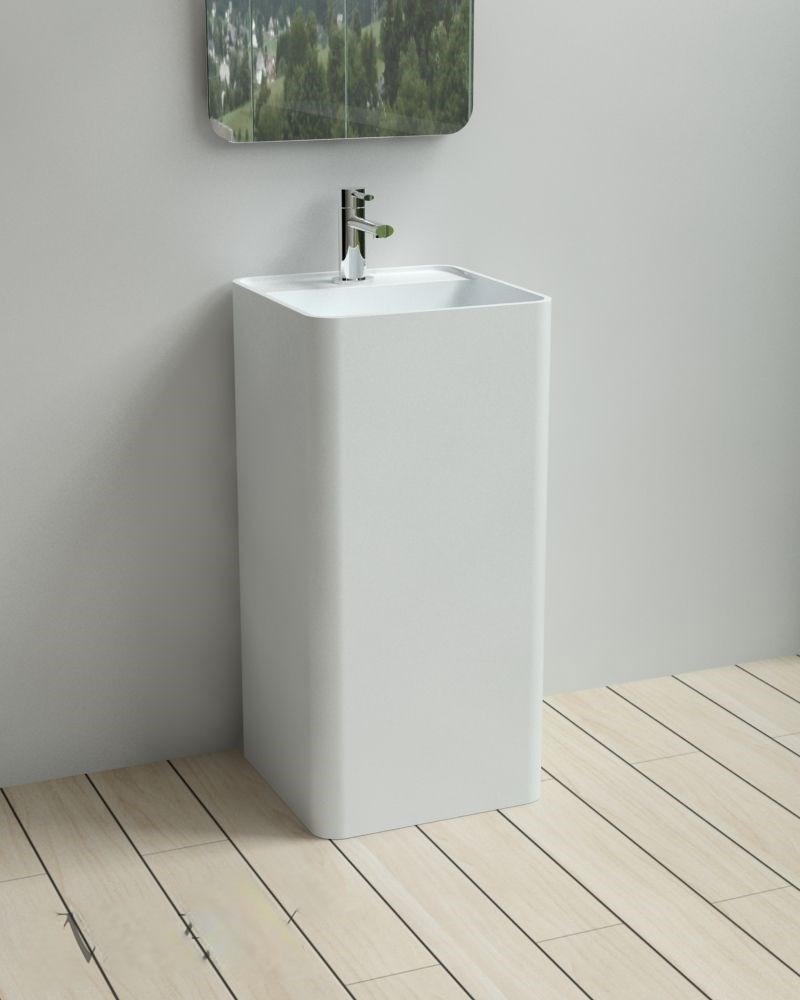 Изображение товара Раковина напольная NS BATH NS12PS0026 цвет белый глянец