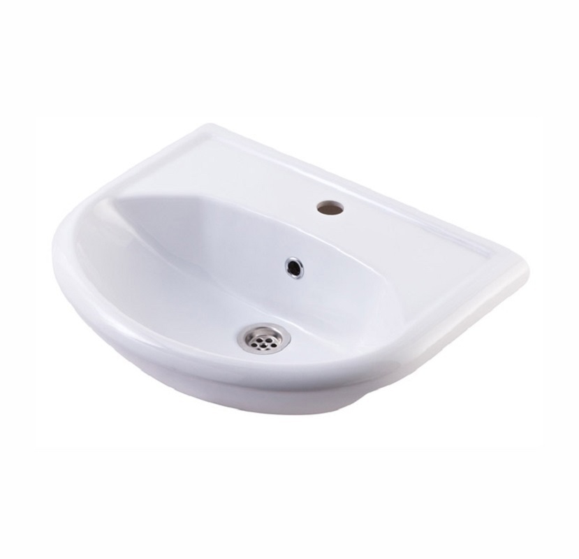 Изображение товара Раковина мебельная KIROVIT 4620008192765 Белый глянцевый 55.5x20x44.5 см