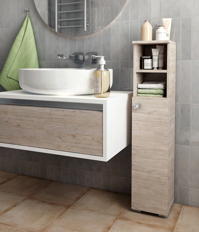 Изображение товара Шкаф подвесной Santrek Виола 316406 20x95см цвет пикар