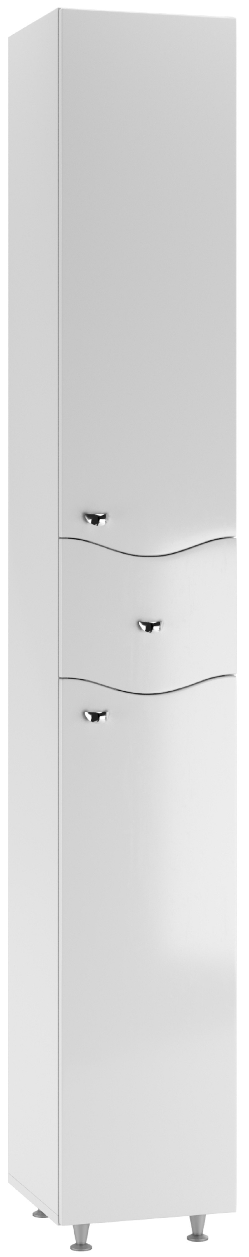 Изображение товара Шкаф-пенал для ванной комнаты Айсберг Волна DA1006P 30x200Сантиметр31.60 см белый