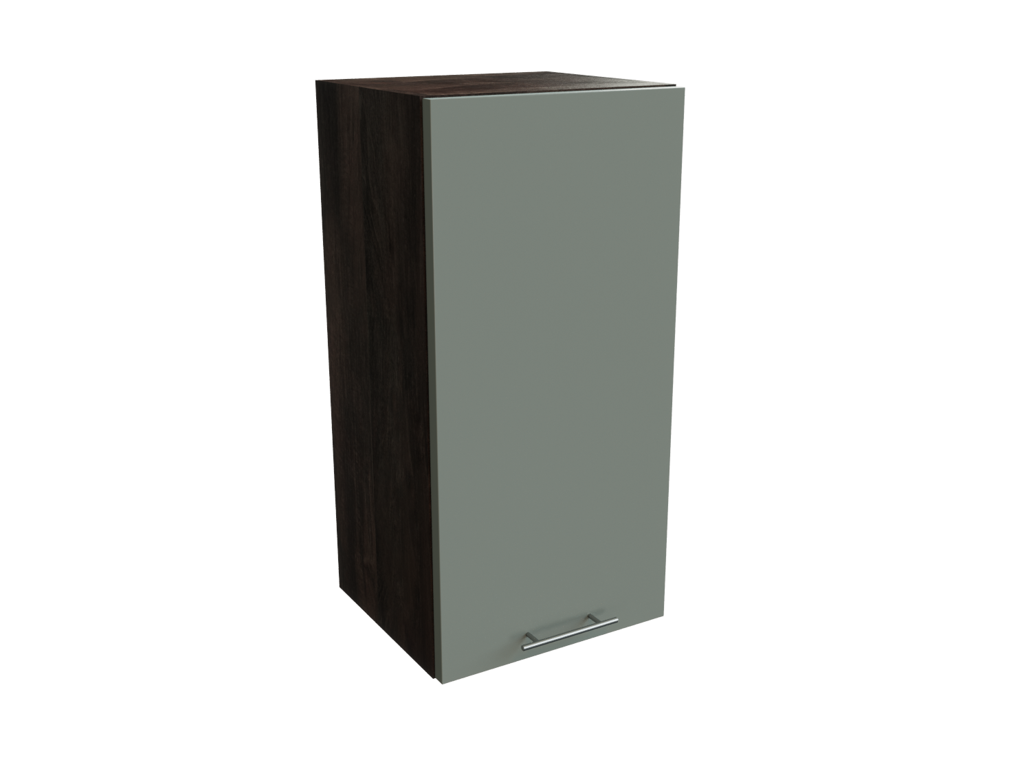 Изображение товара Навесной шкаф Валерия 35x71.6x31.8 см МДФ серо-зеленый Дуб Кальяри