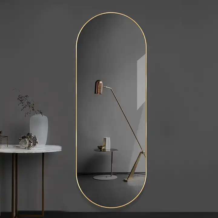 Зеркало декоративное настенное A+T Home Decor овальное 50x170 см цвет золотистый - 1