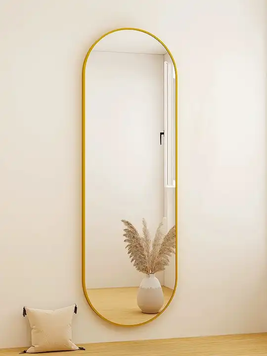 Зеркало декоративное настенное A+T Home Decor овальное 50x170 см цвет золотистый - 3
