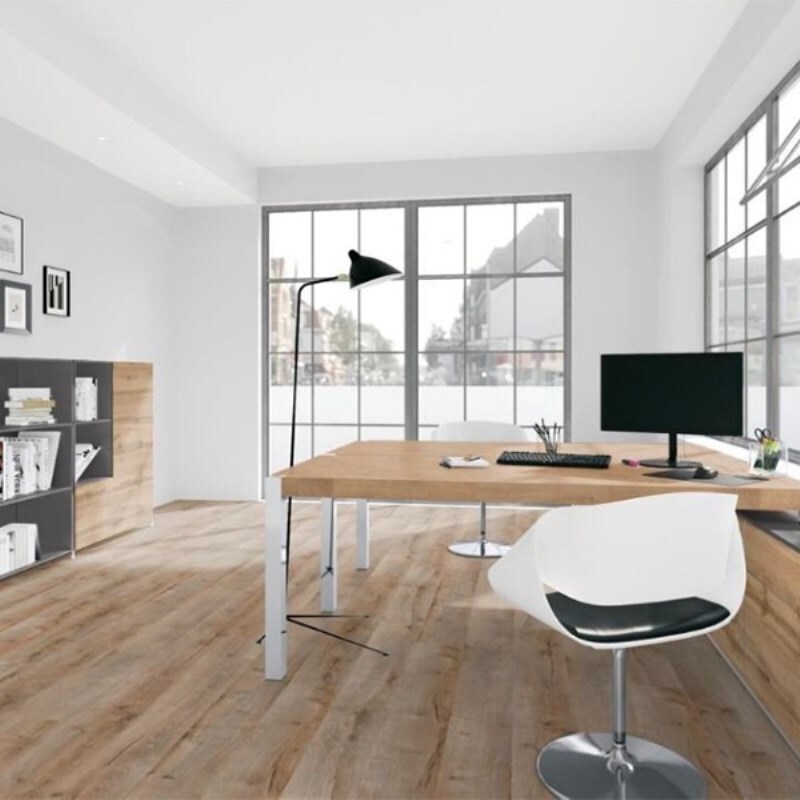 Изображение товара Ламинат Крок Дуб Каньон Средневековый 33 класс 8 мм 1.8 м2 влагостойкий для теплого пола