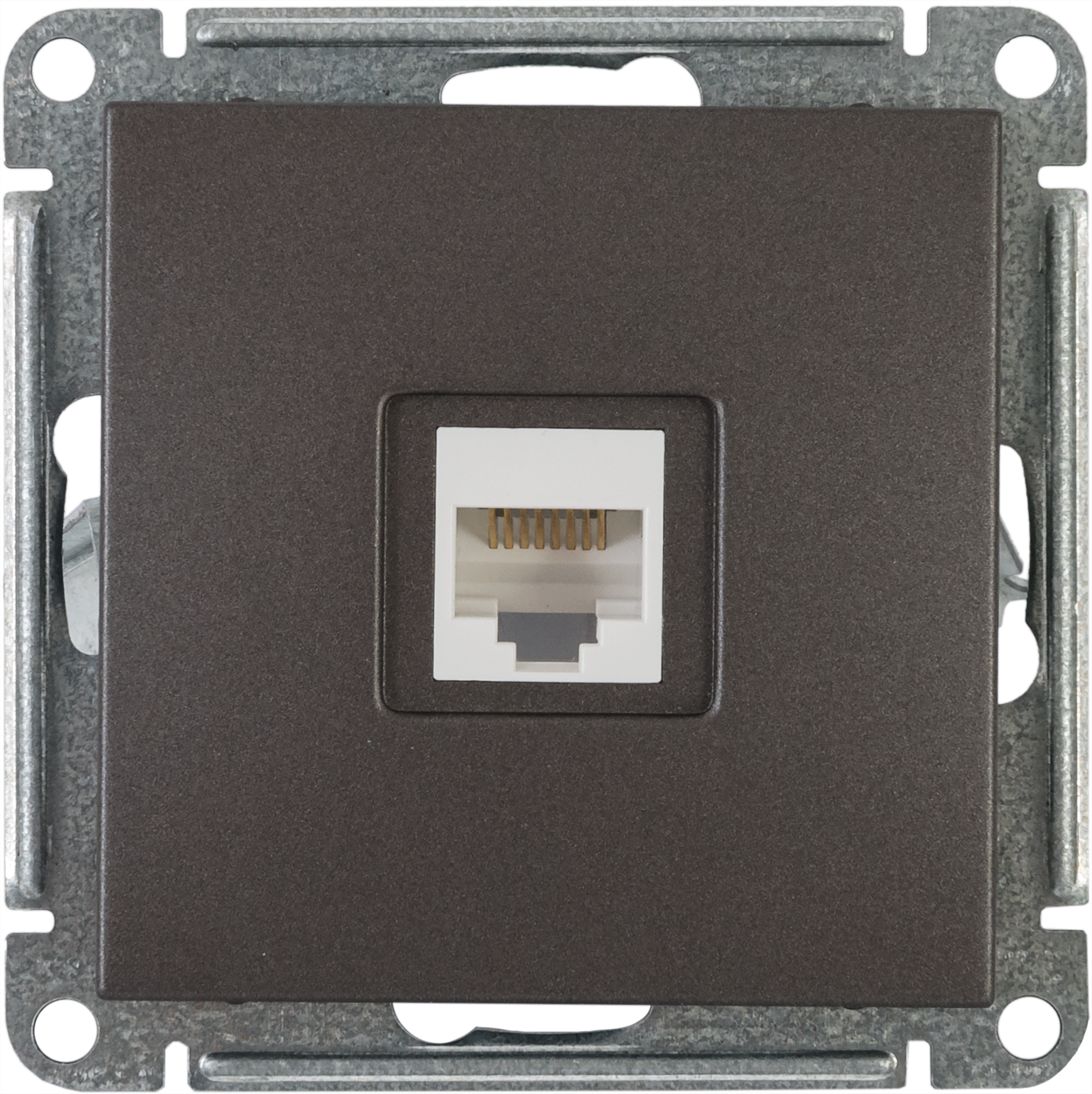 Изображение товара Розетка компьютерная встраиваемая Systeme Electric W59 Deco RJ45 cat 5e графит