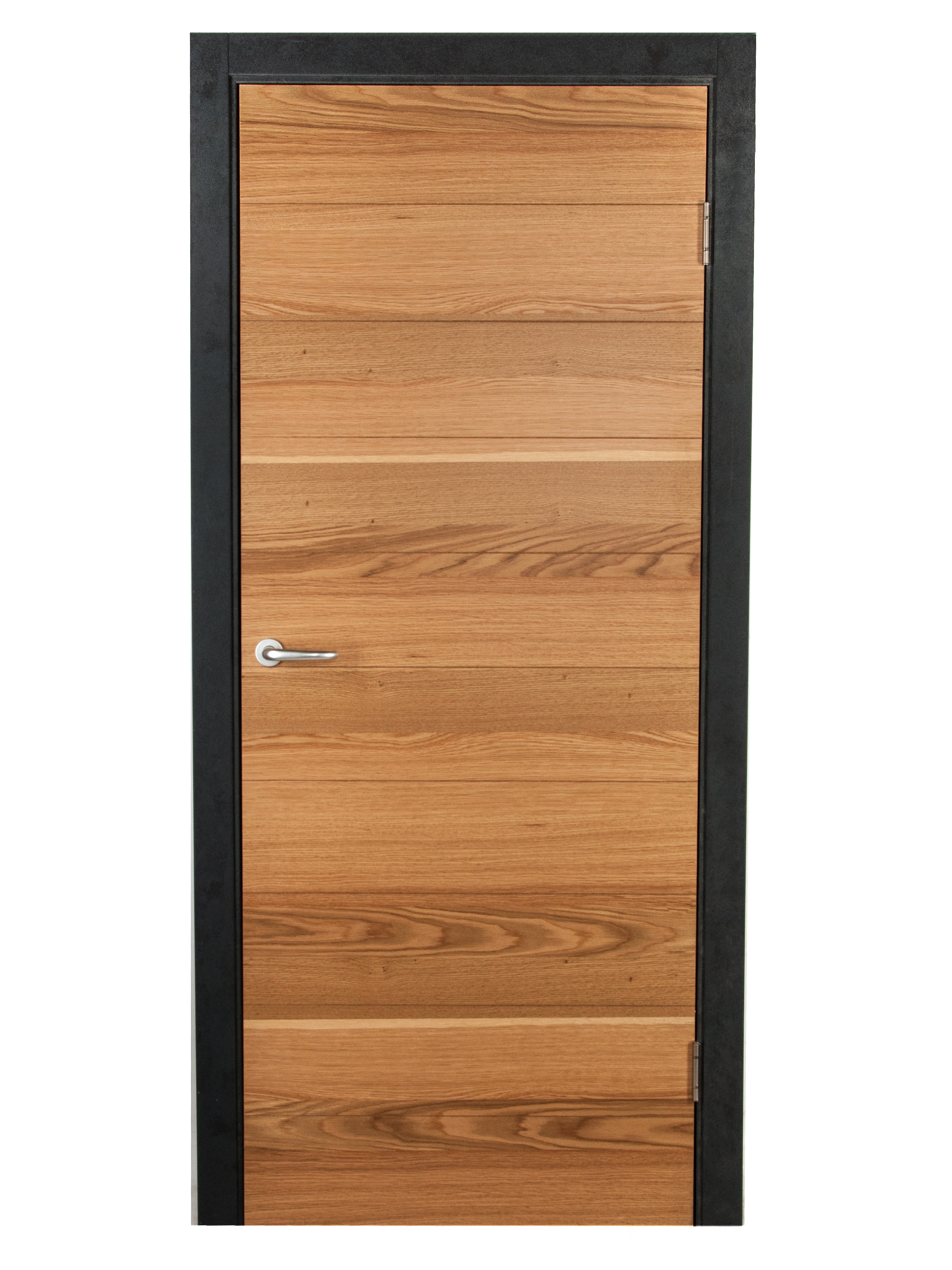 Изображение товара Дверь межкомнатная глухая Loft 90x200 см шпон цвет дуб рустик с замком и петлями
