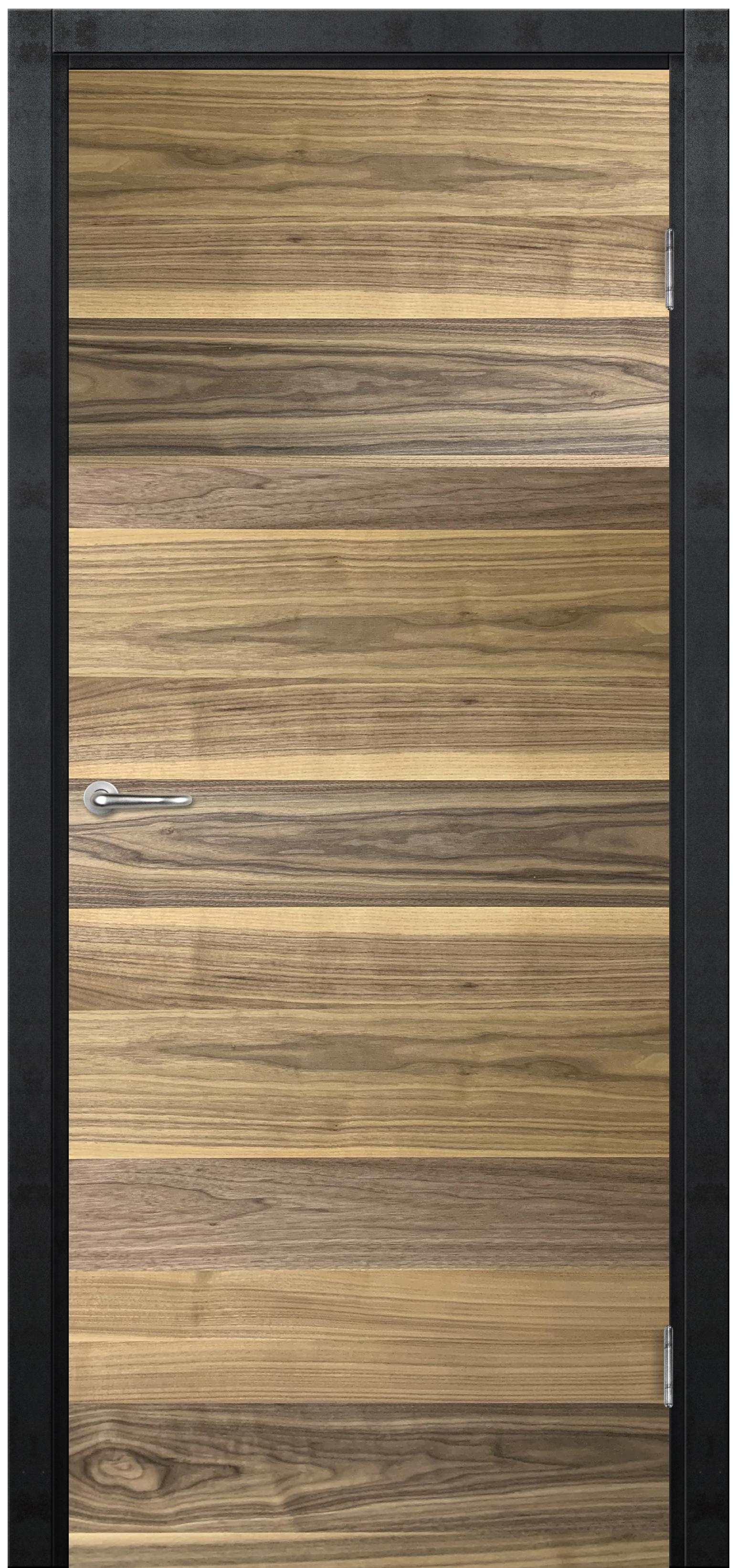 Изображение товара Комплект двери Loft глухая 80x200 см шпон цвет американский орех без доборов