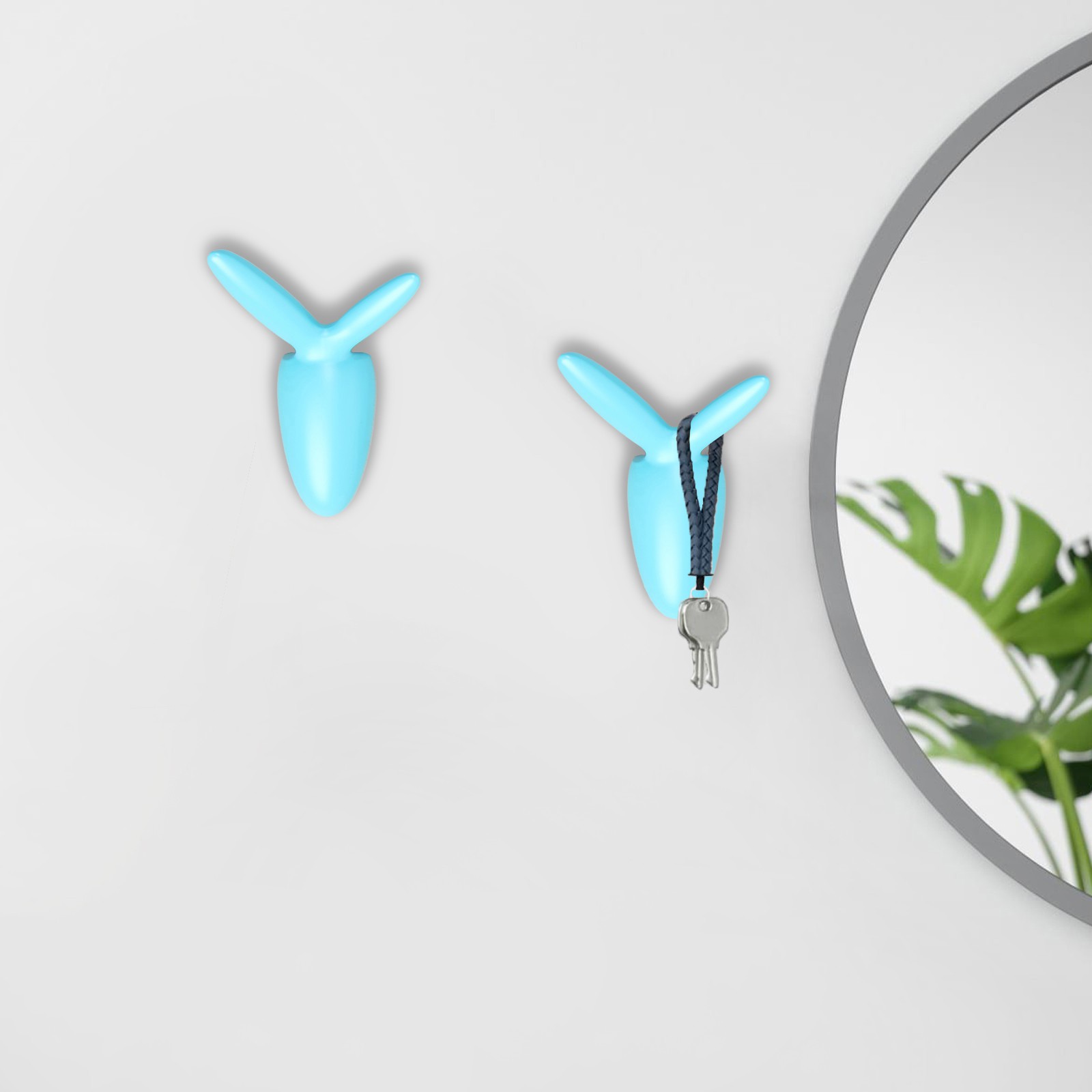 Изображение товара Крючок для одежды Cappio 3.30x1.60x5.50 см цвет голубой