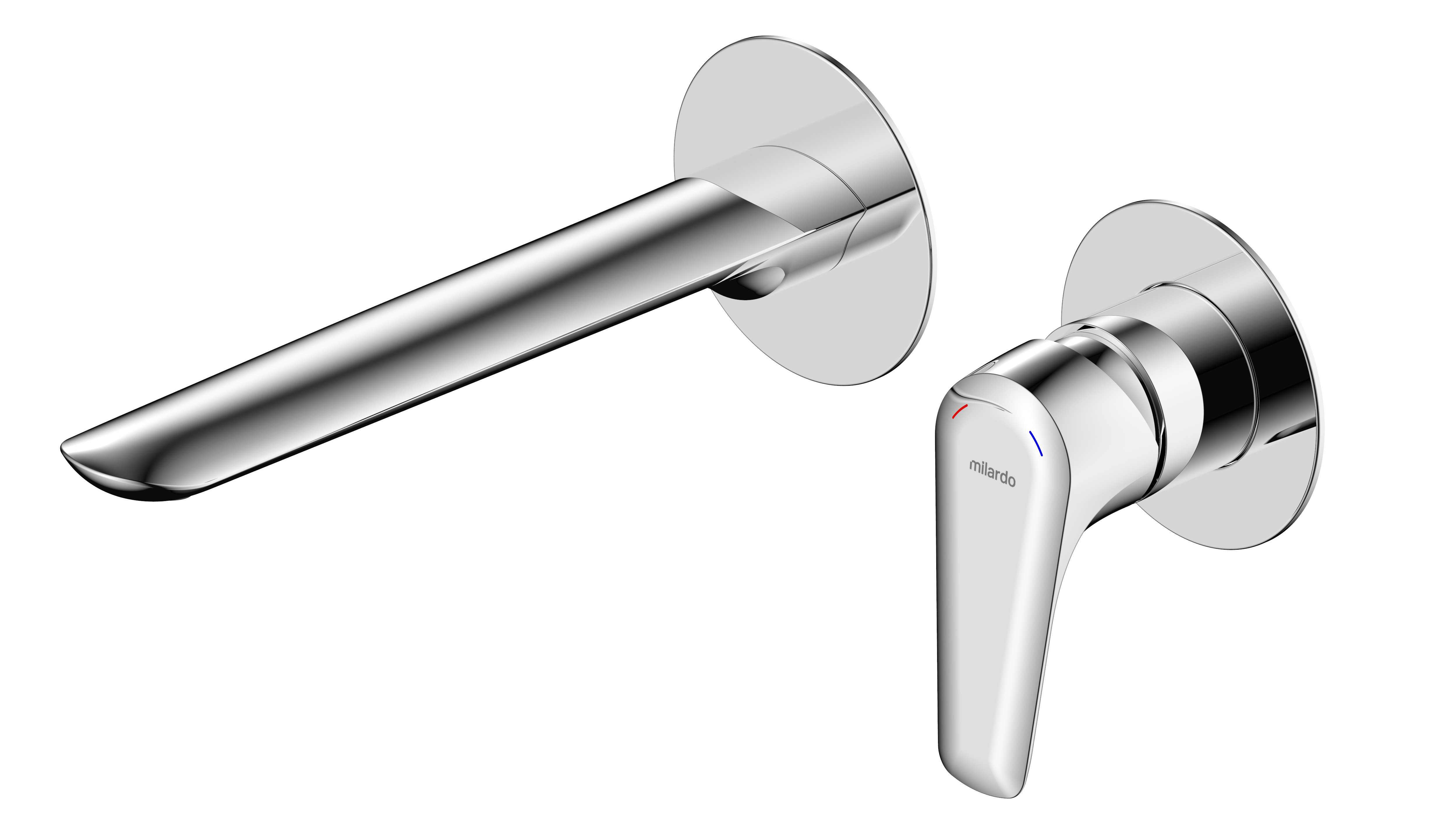 Изображение товара Смеситель для раковины Milardo Dale DALSB00M65, скрытый монтаж, однорычажный, цвет хром