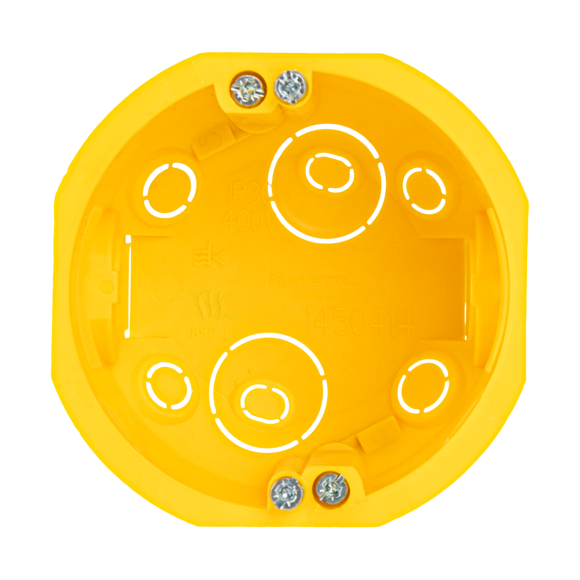Подрозетник Systeme Electric под гипсокартон 68x47 мм цвет желтый - 2
