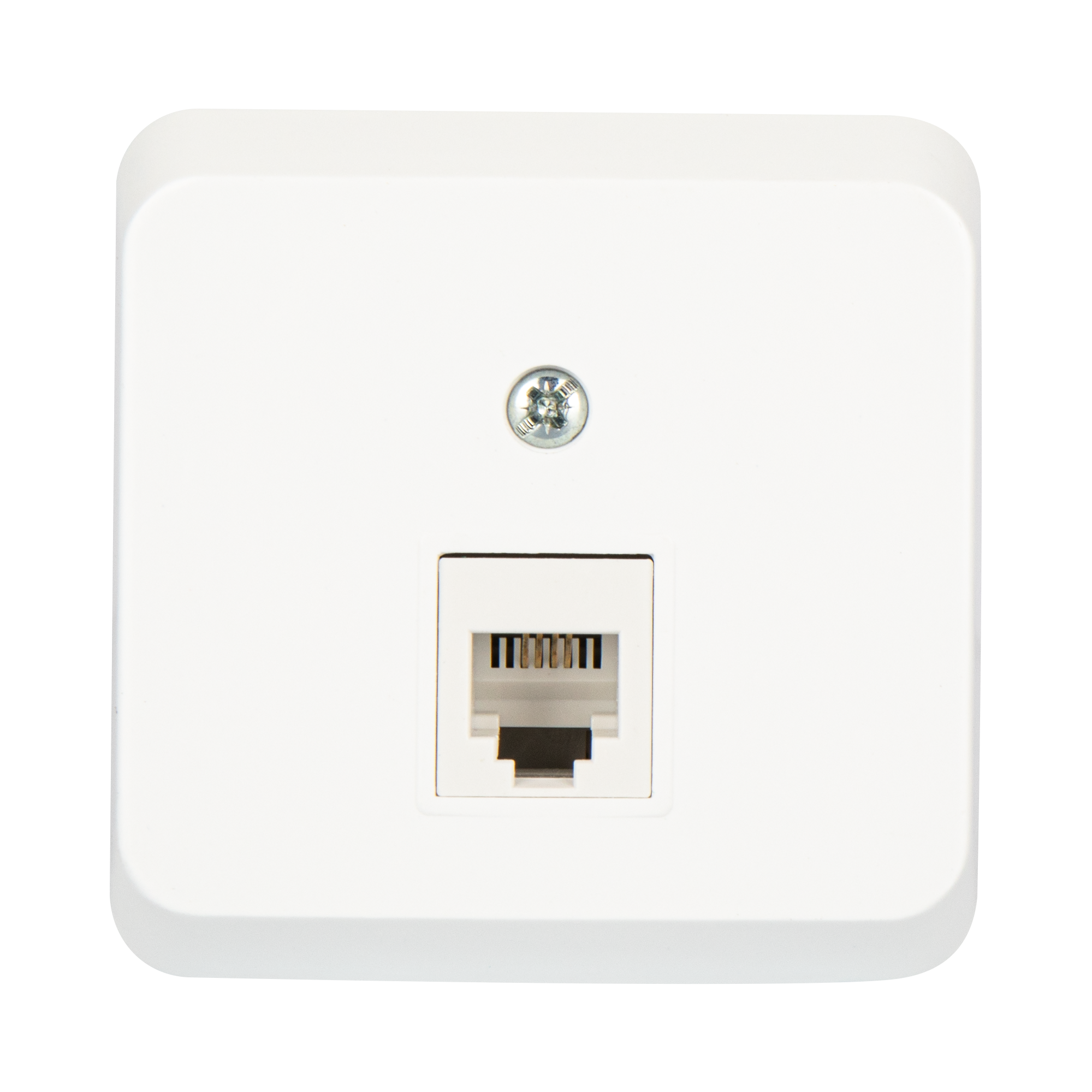 Изображение товара Телефонная розетка накладная Systeme Electric Этюд RJ11 цвет белый
