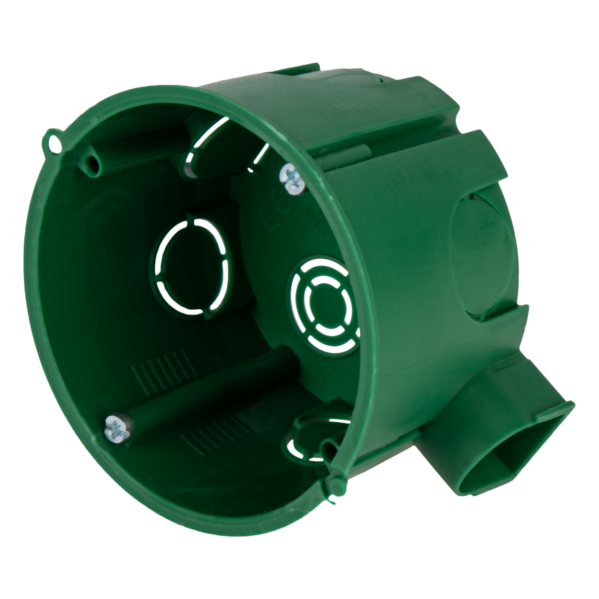 Подрозетник Systeme Electric под бетон 68x45 мм с саморезами IP30 цвет зеленый