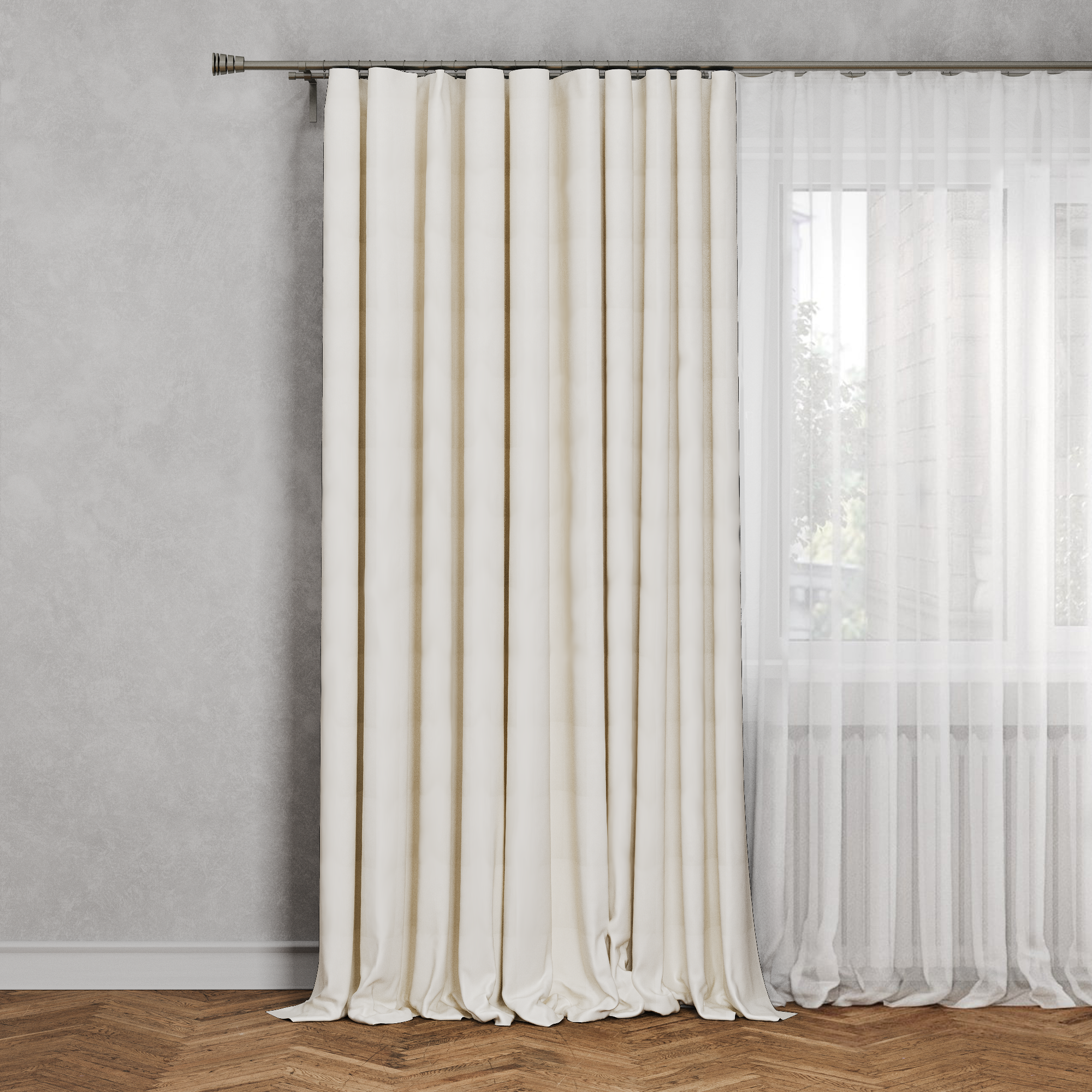 Изображение товара Штора на ленте Inspire Etienne 200x280 см золотой для гостиных и спален