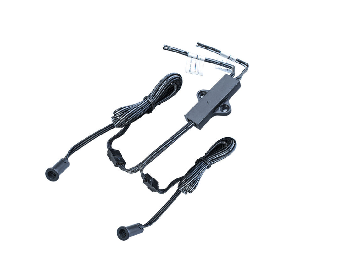 Изображение товара Выключатель встраиваемый Gls 08.800.00.341 2 клавиши цвет черный