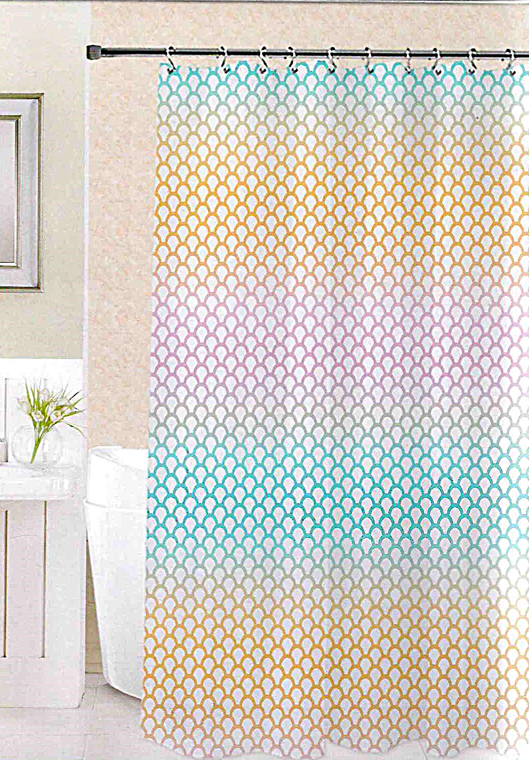 Изображение товара Штора для душа GINI BHx1390-2 Разноцветный 180x180 см