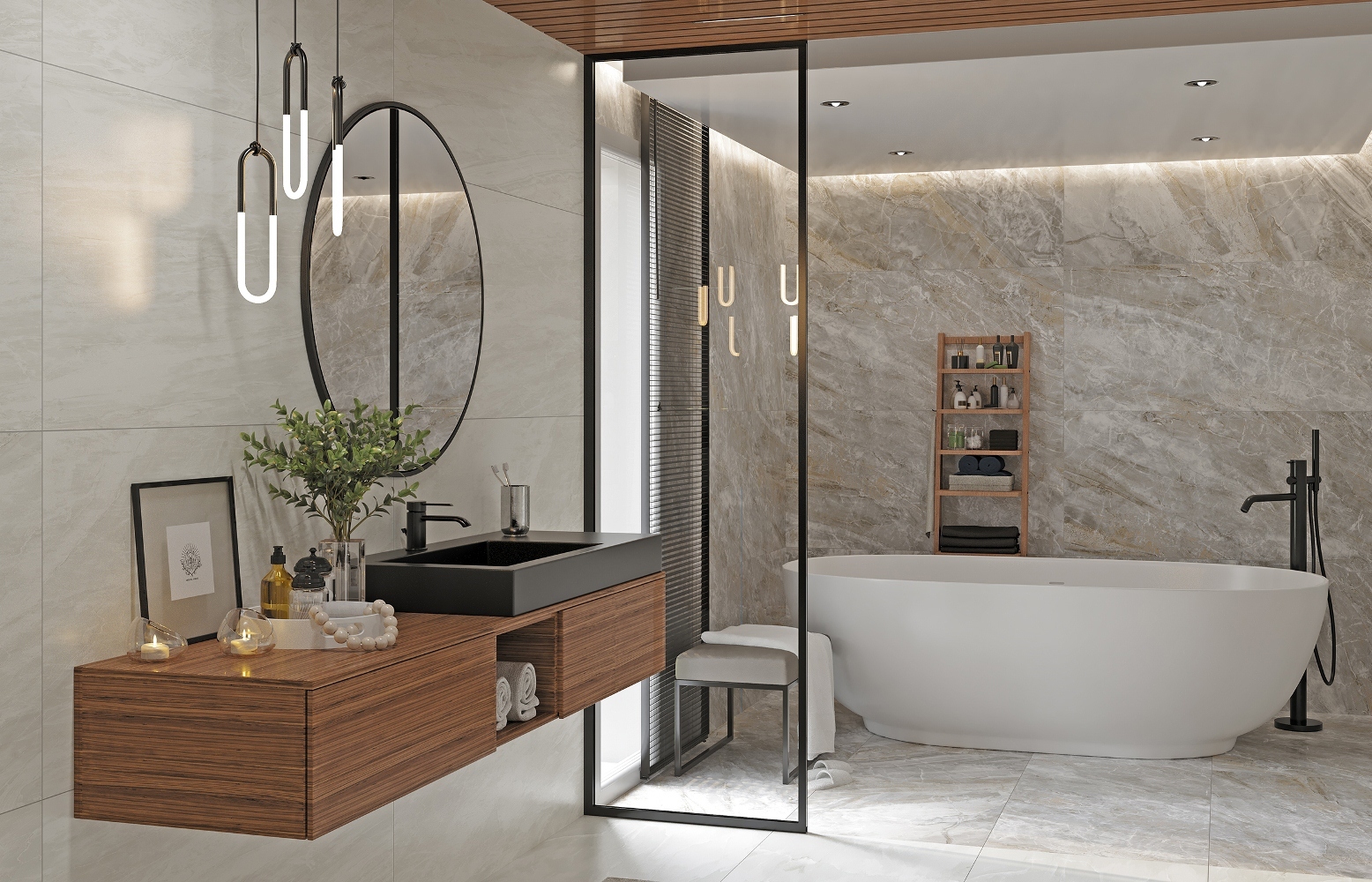 Изображение товара Керамогранит Kerranova Canyon K-905/LR/600x1200x10tmn 60x120см цвет белый, бежевый, коричневый