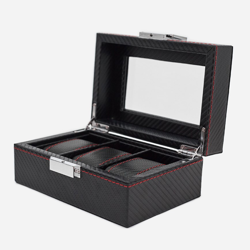 Изображение товара Шкатулка для часов CLOX W03T 19.5x11 см, черная