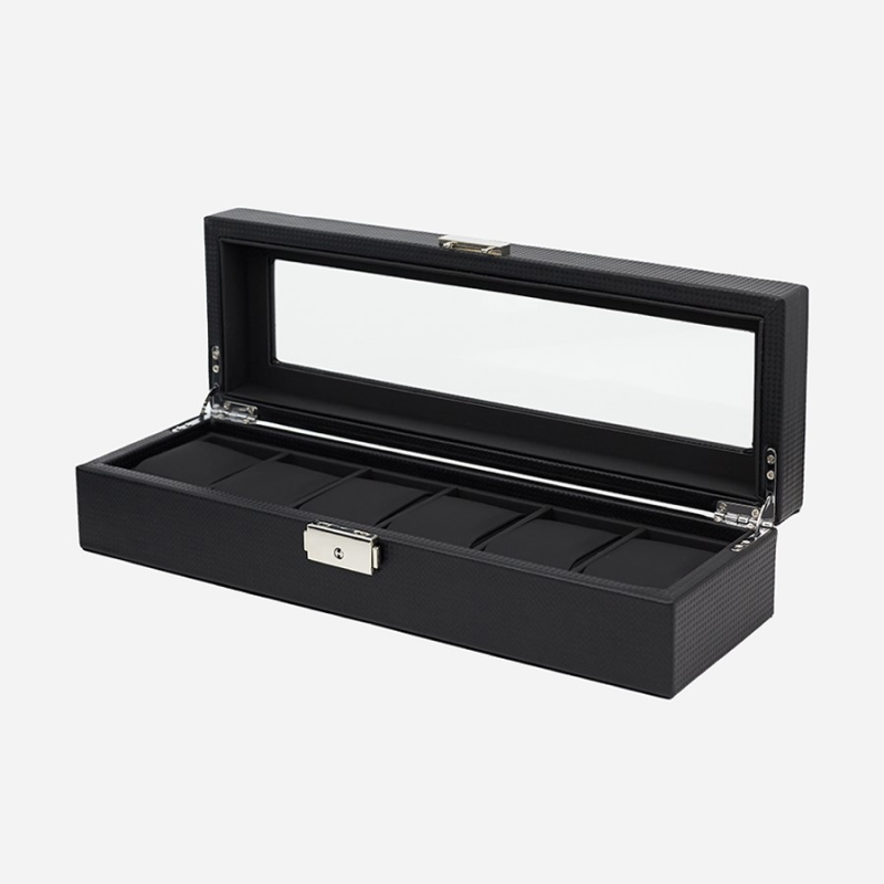 Изображение товара Шкатулка для часов CLOX MTW91, 35x8 см, черная