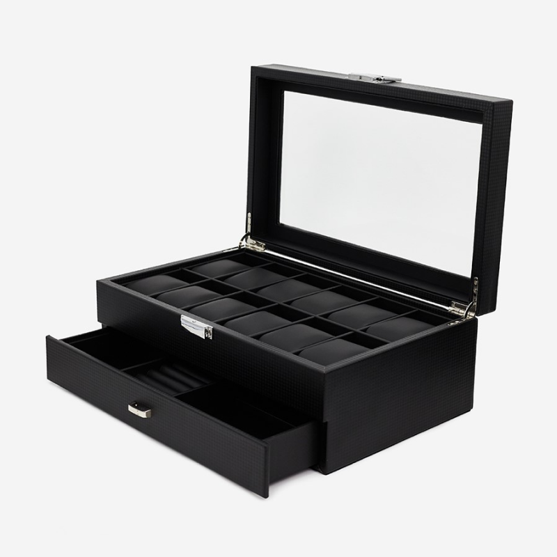 Изображение товара Декоративная шкатулка Clox W60B 35x7.50 см цвет черный