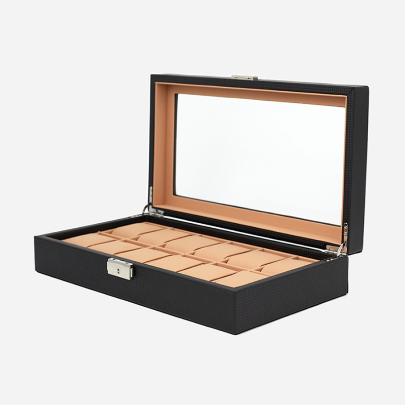 Изображение товара CLOX W100-C Шкатулка для часов и украшений, 35x8.5 см, черная