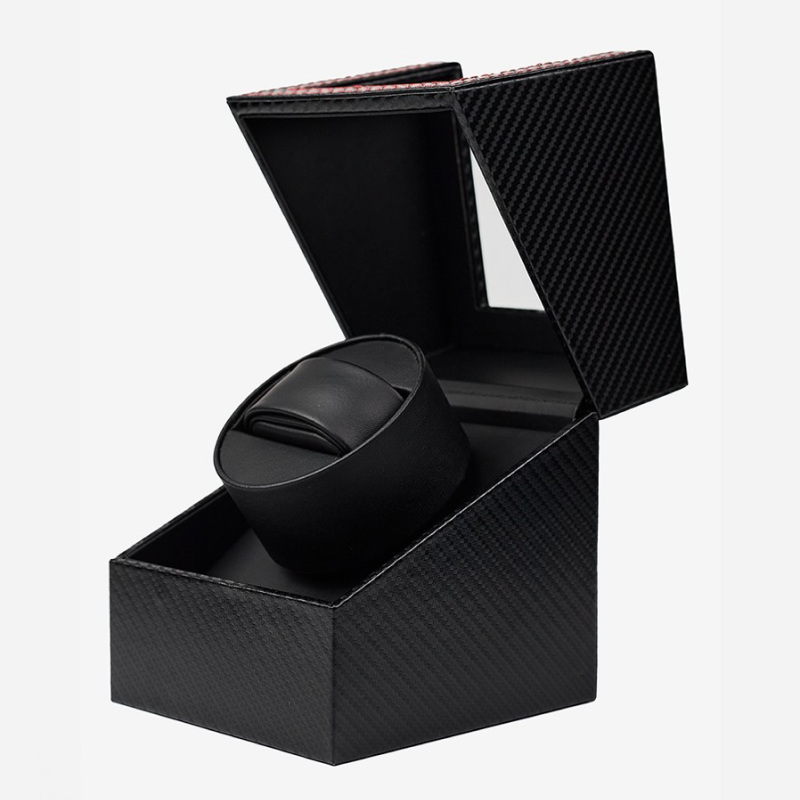 Изображение товара CLOX W125T Шкатулка для подзавода часов, черная, 20.5x12 см