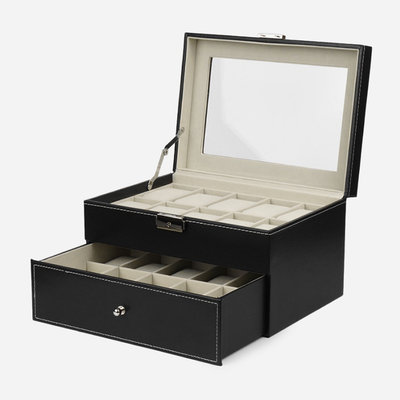 Изображение товара Декоративная шкатулка Clox W26 20x16.50 см цвет черный