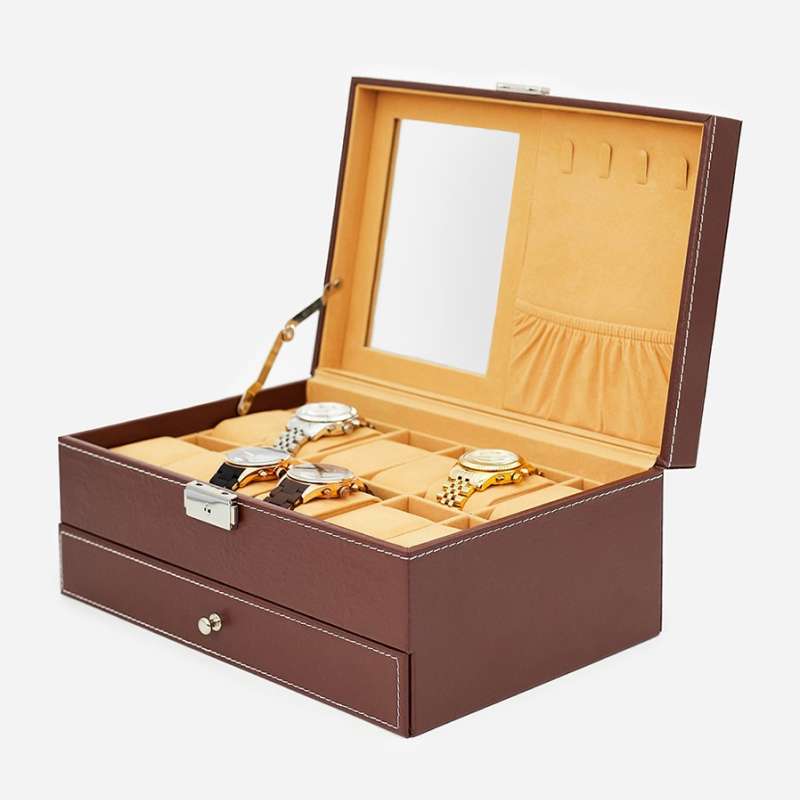 Изображение товара Декоративная шкатулка Clox W80C 18x13 см цвет коричневый