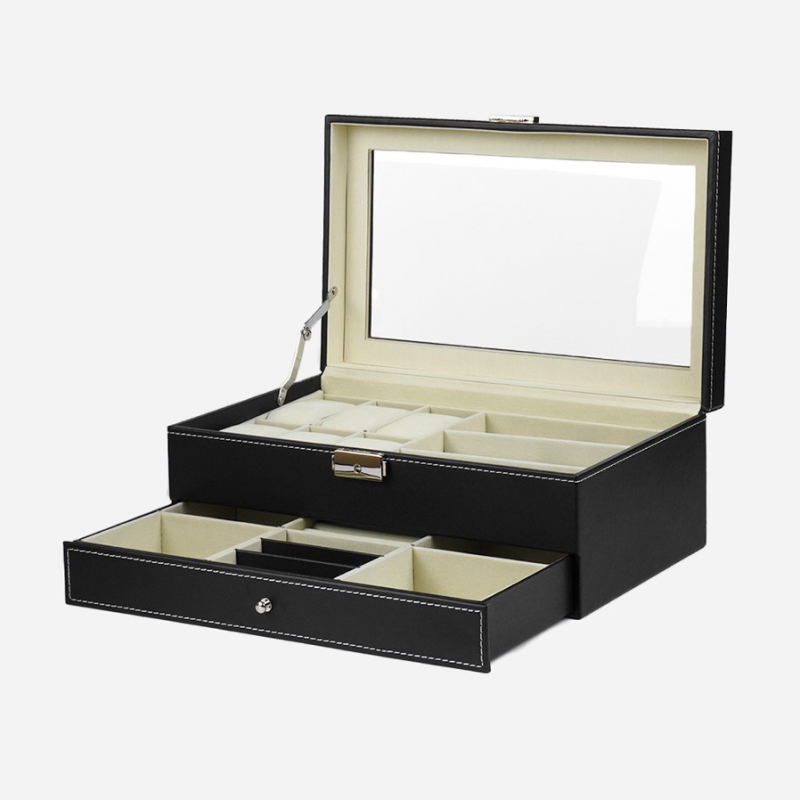 Изображение товара Декоративная шкатулка Clox W117 33x13 см цвет черный