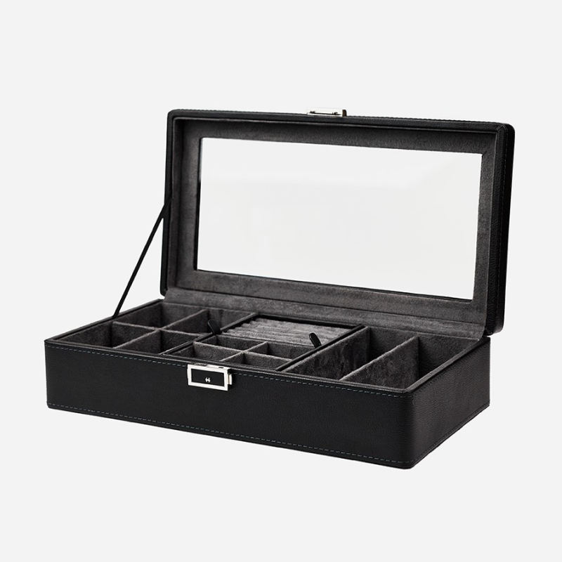 Изображение товара Декоративная шкатулка Clox W153BG 19x9 см цвет черный