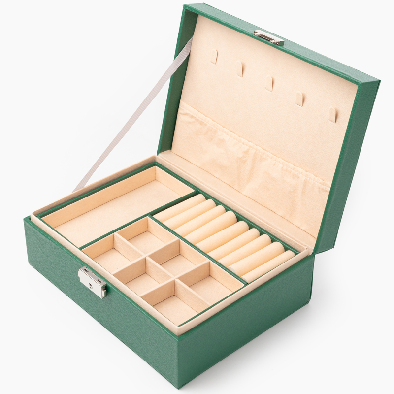 Изображение товара Декоративная шкатулка Clox JH9304-GN 17x8.50 см цвет зеленый