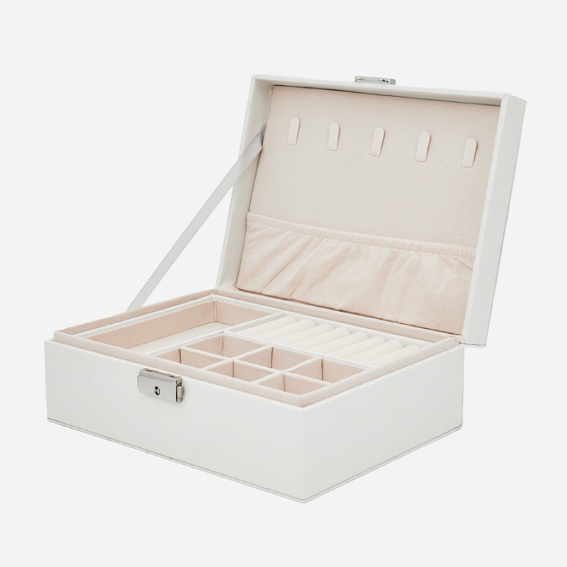 Изображение товара Шкатулка CLOX JH9304-WH Белая декоративная с отделениями