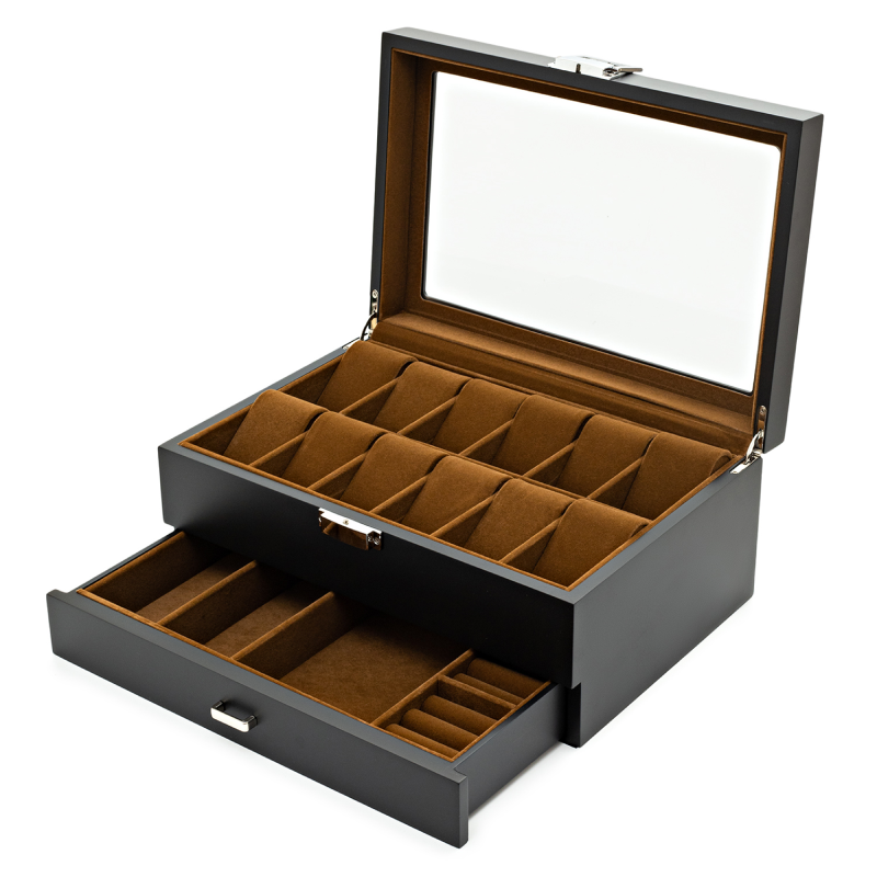 Изображение товара Декоративная шкатулка Clox YC-201 21x13 см цвет коричневый