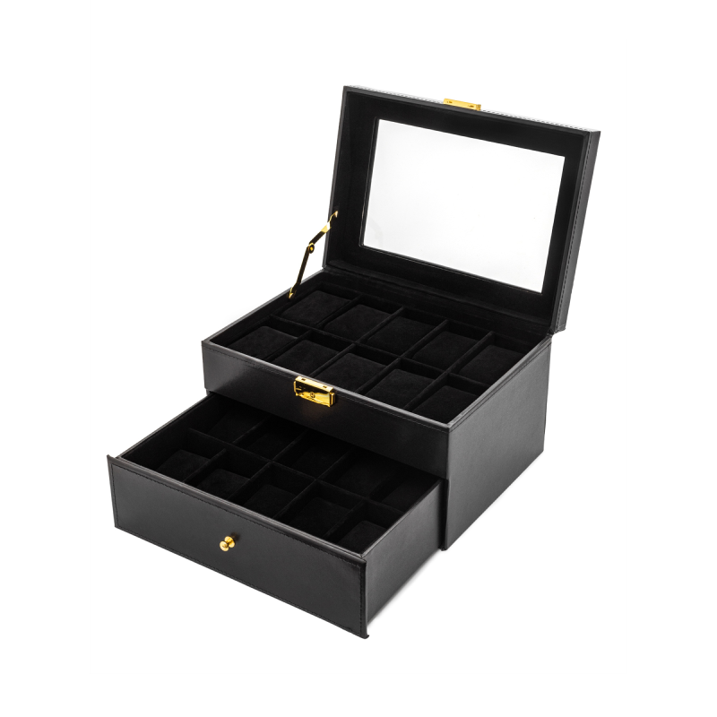 Изображение товара Декоративная шкатулка Clox YC-20H 20x17 см цвет черный