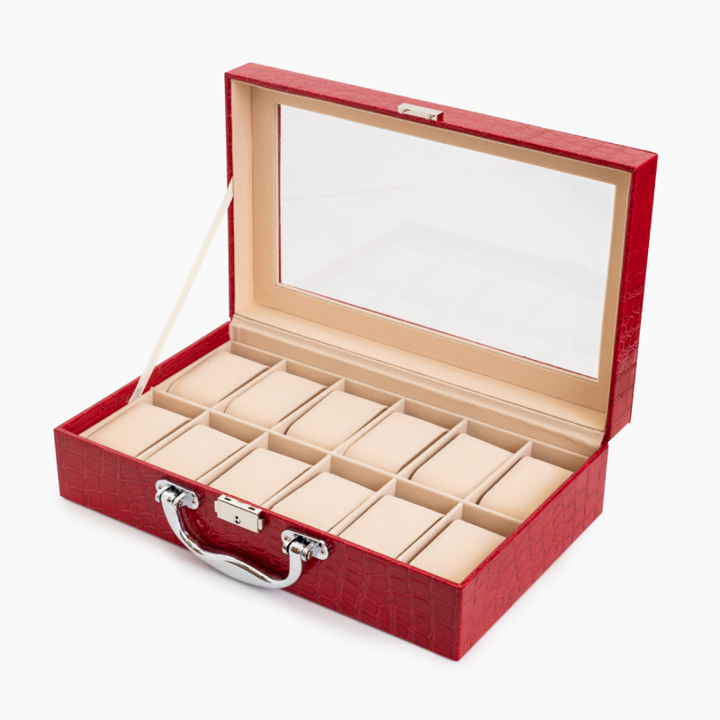 Изображение товара Декоративная шкатулка Clox W-13RED 20.50x9.50 см цвет красный