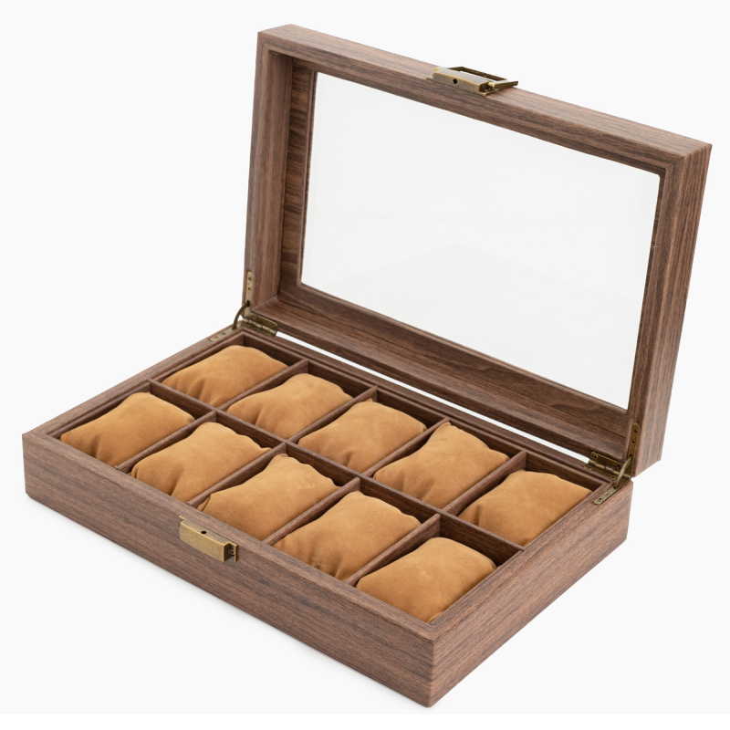 Изображение товара Шкатулка CLOX W110M для часов, 33x8,5 см, коричневая