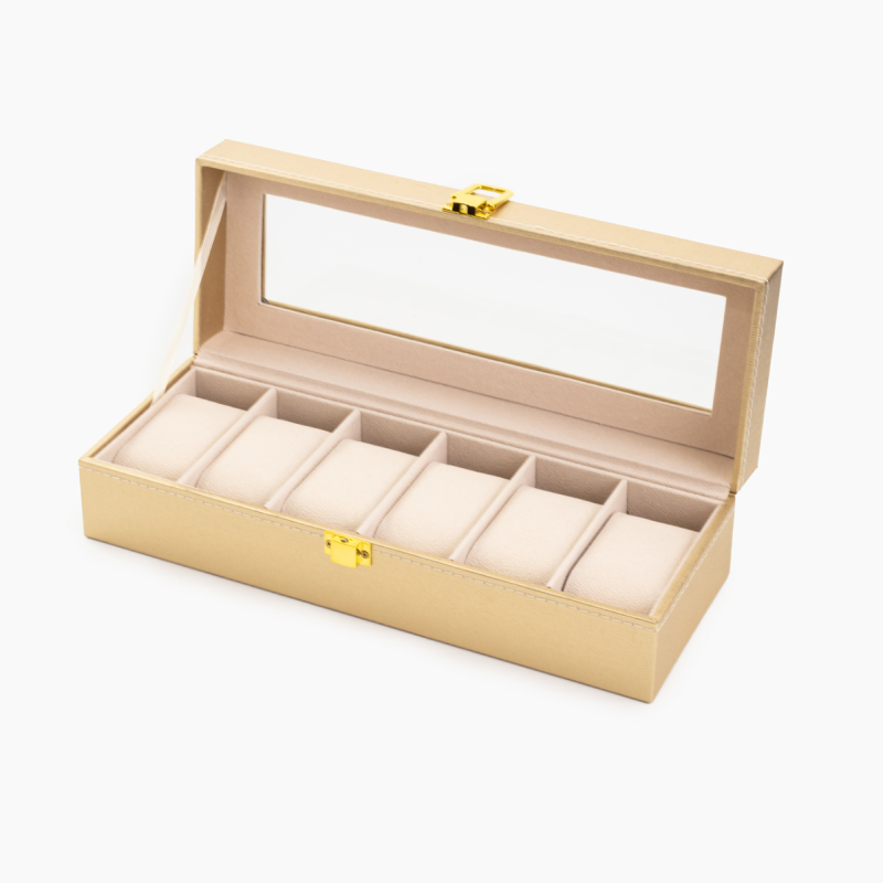 Изображение товара Декоративная шкатулка Clox P-6GOLD 11x8 см цвет жёлтый/золотой