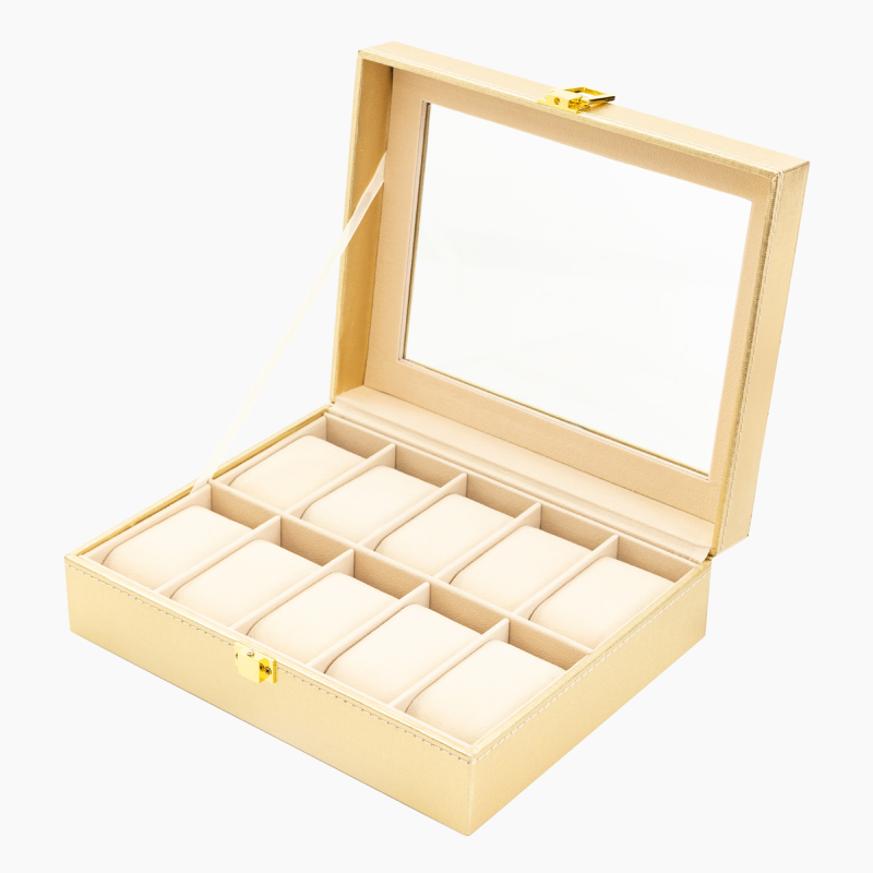 Изображение товара Шкатулка для часов CLOX P-10GOLD 20x8 см