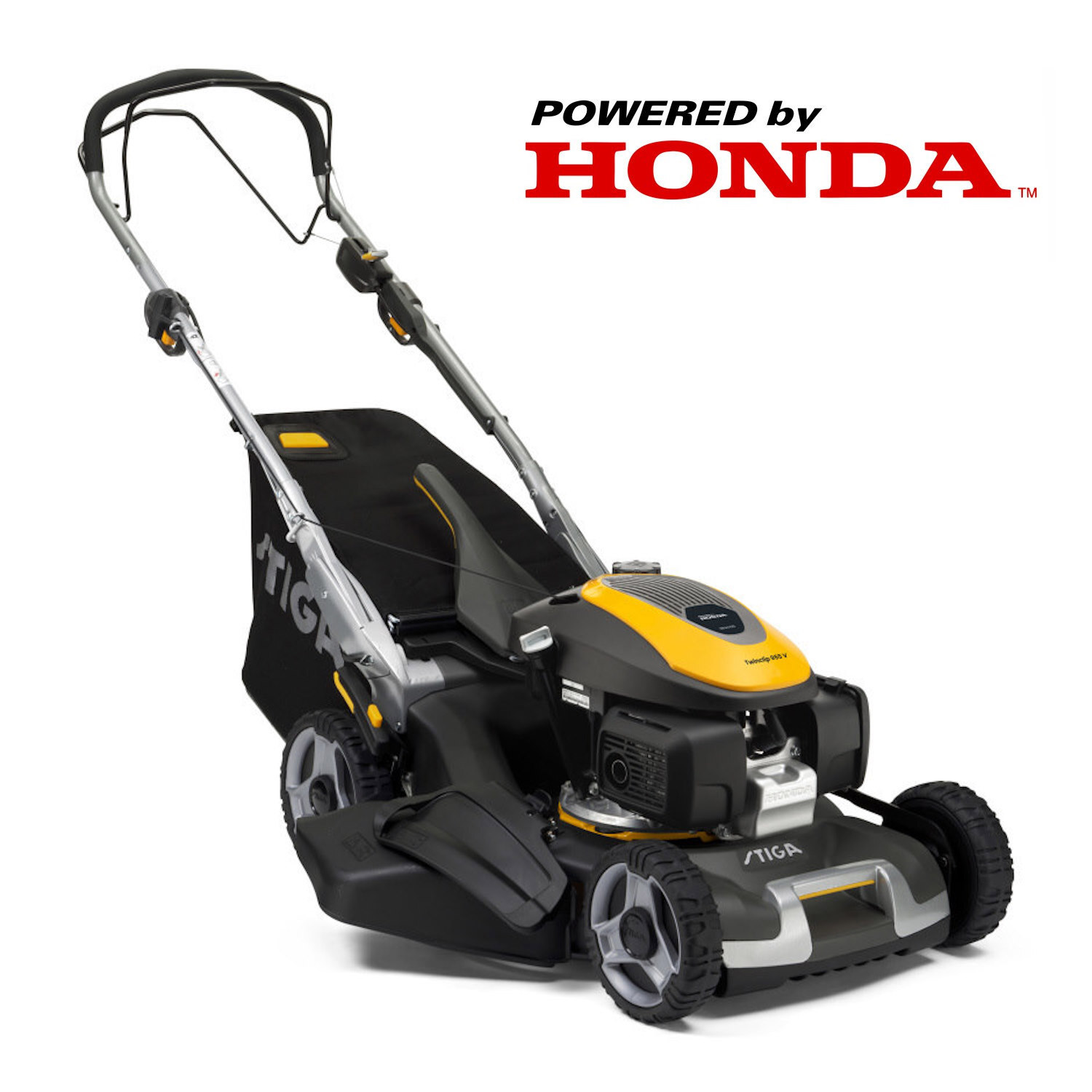 Изображение товара Бензиновая газонокосилка Stiga Twinclip 955 V 6 л.с. с мульчированием
