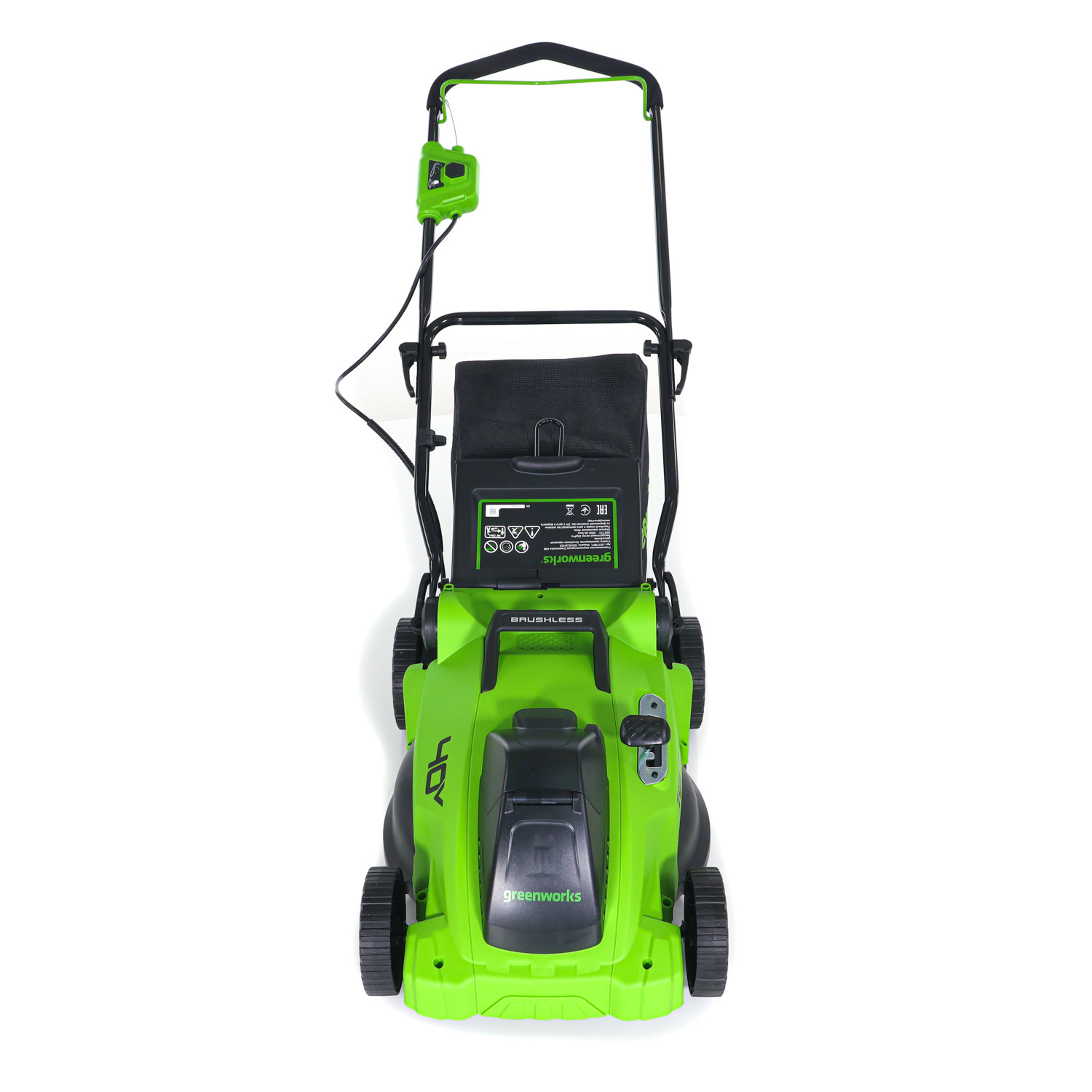 Изображение товара Аккумуляторная газонокосилка Greenworks GD40LM16X 40V 41 см бесщеточная