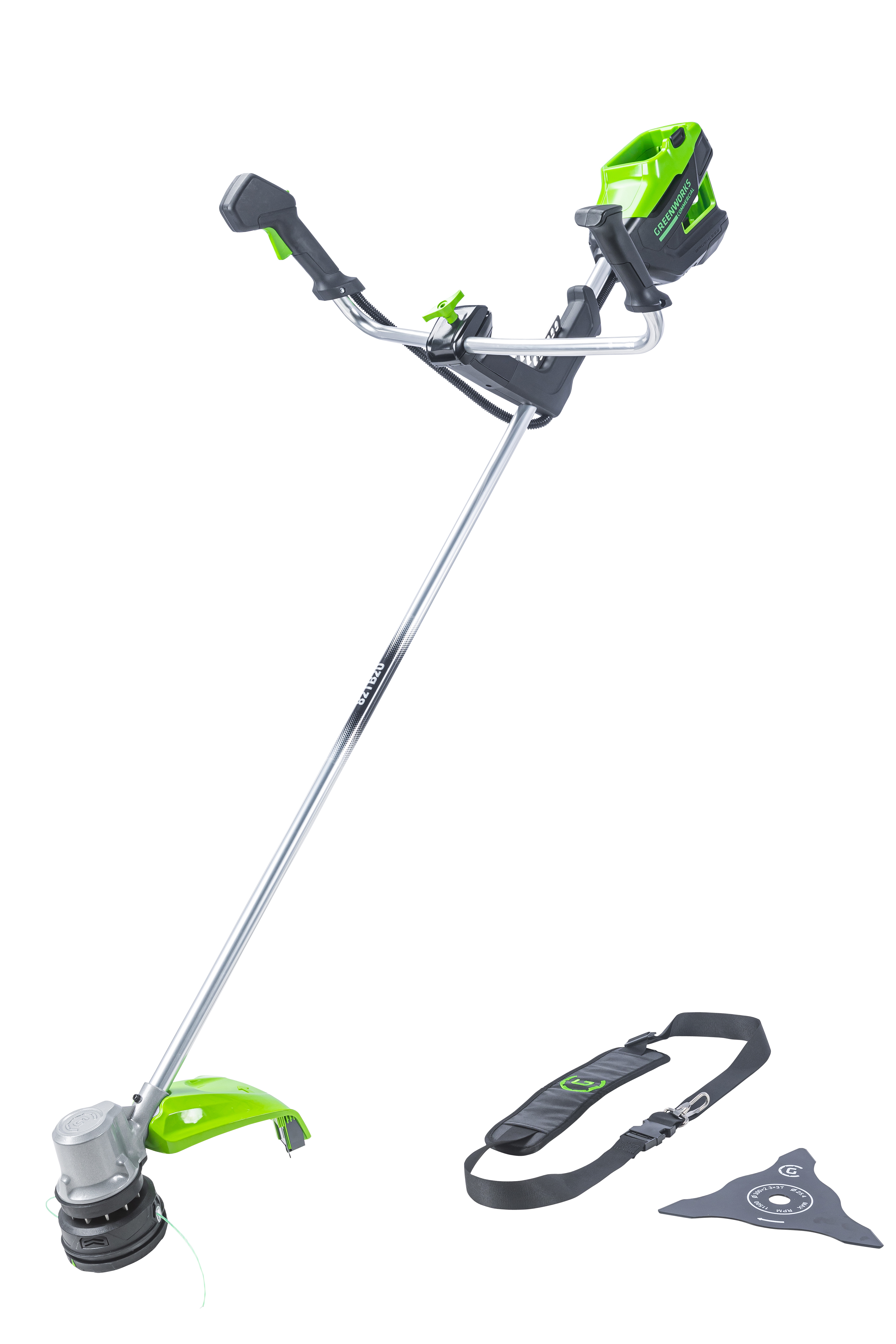 Изображение товара Аккумуляторный триммер Greenworks GD82BCB 82V без АКБ и ЗУ