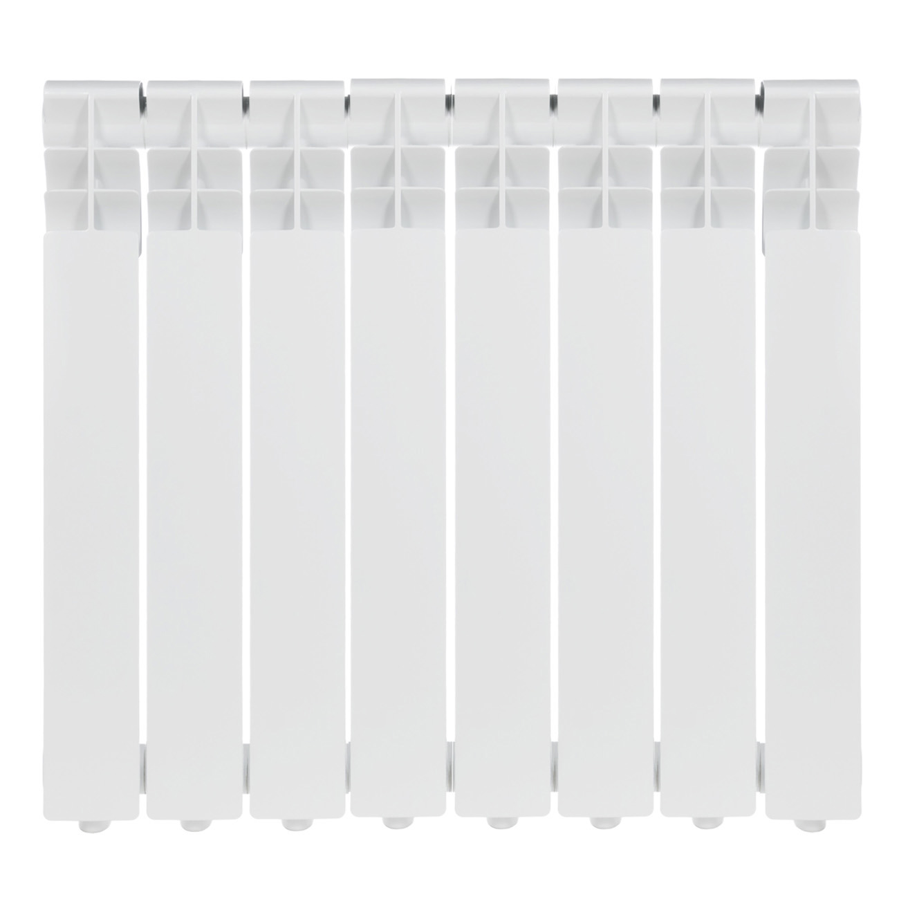 Изображение товара Радиатор секционный Zerten Eco 500/80 алюминиевый 8 секций белый для водяного отопления