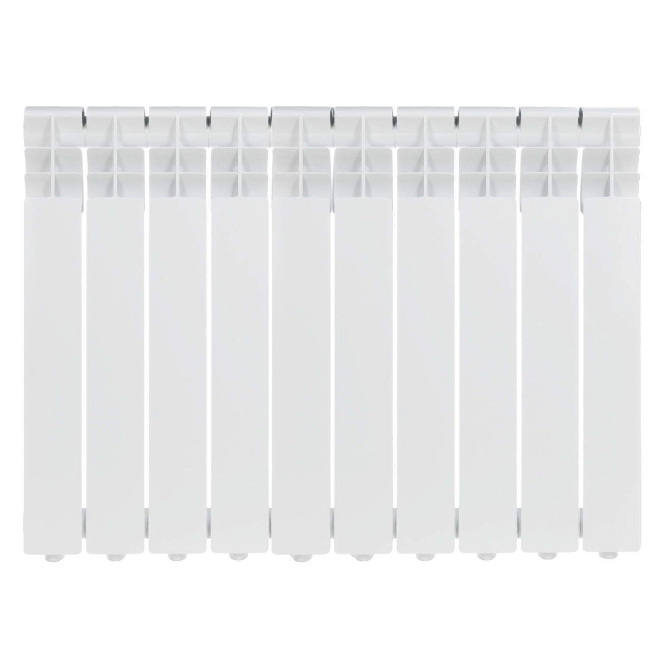 Изображение товара Радиатор секционный Zerten Eco 500/80 10 секций белый алюминий для водяного отопления