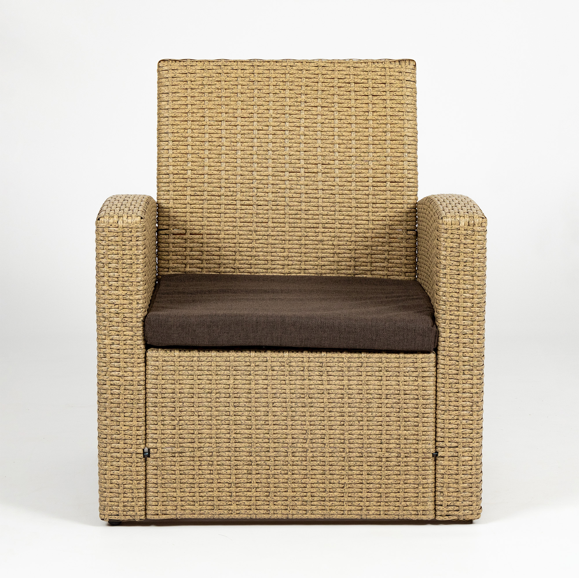 Изображение товара Кресло садовое Диван 24 63000108 67 см x 58 см x 76 см искусственный ротанг бежевый