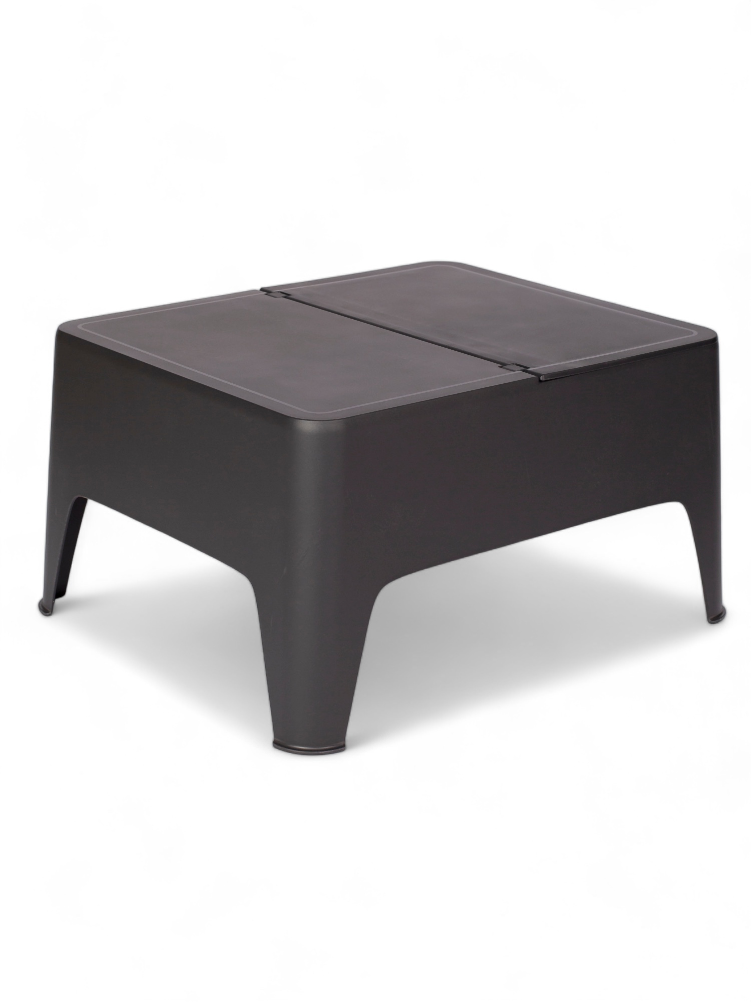 Изображение товара Стол для шезлонга Shaf Alaska черный с отсеком для хранения 58x30x48 см