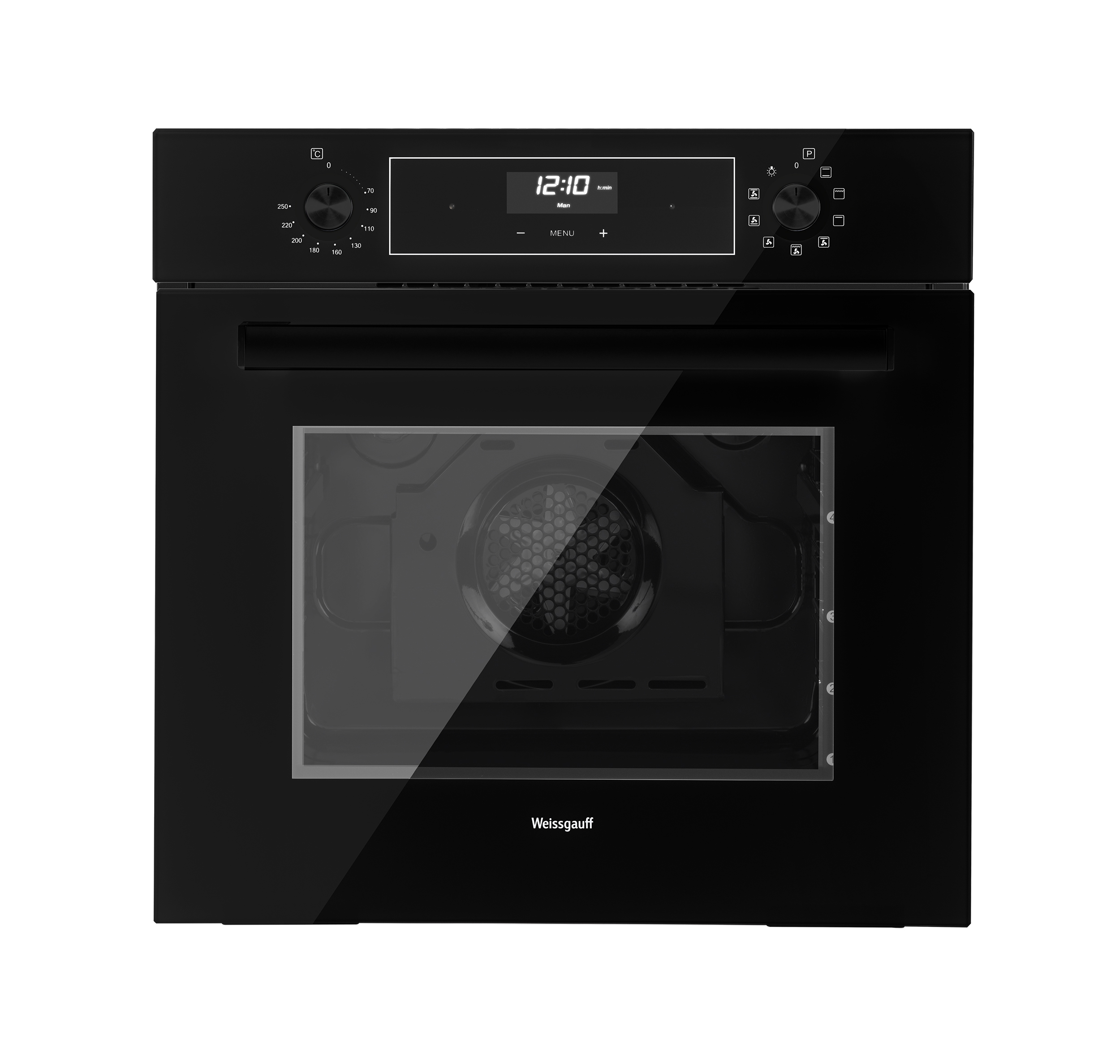 Изображение товара Электрический духовой шкаф Weissgauff EOM 691 PDBS Steam Clean Black Edition 60x59.5x57 см цвет черный