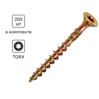 Изображение товара Шуруп конструкционный для деревянного домостроения 4x40 200 шт