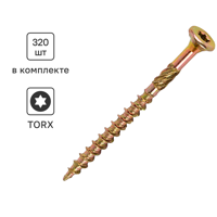 Изображение товара Саморез древесный 3x40 мм потайная головка Torx T10, 320 шт