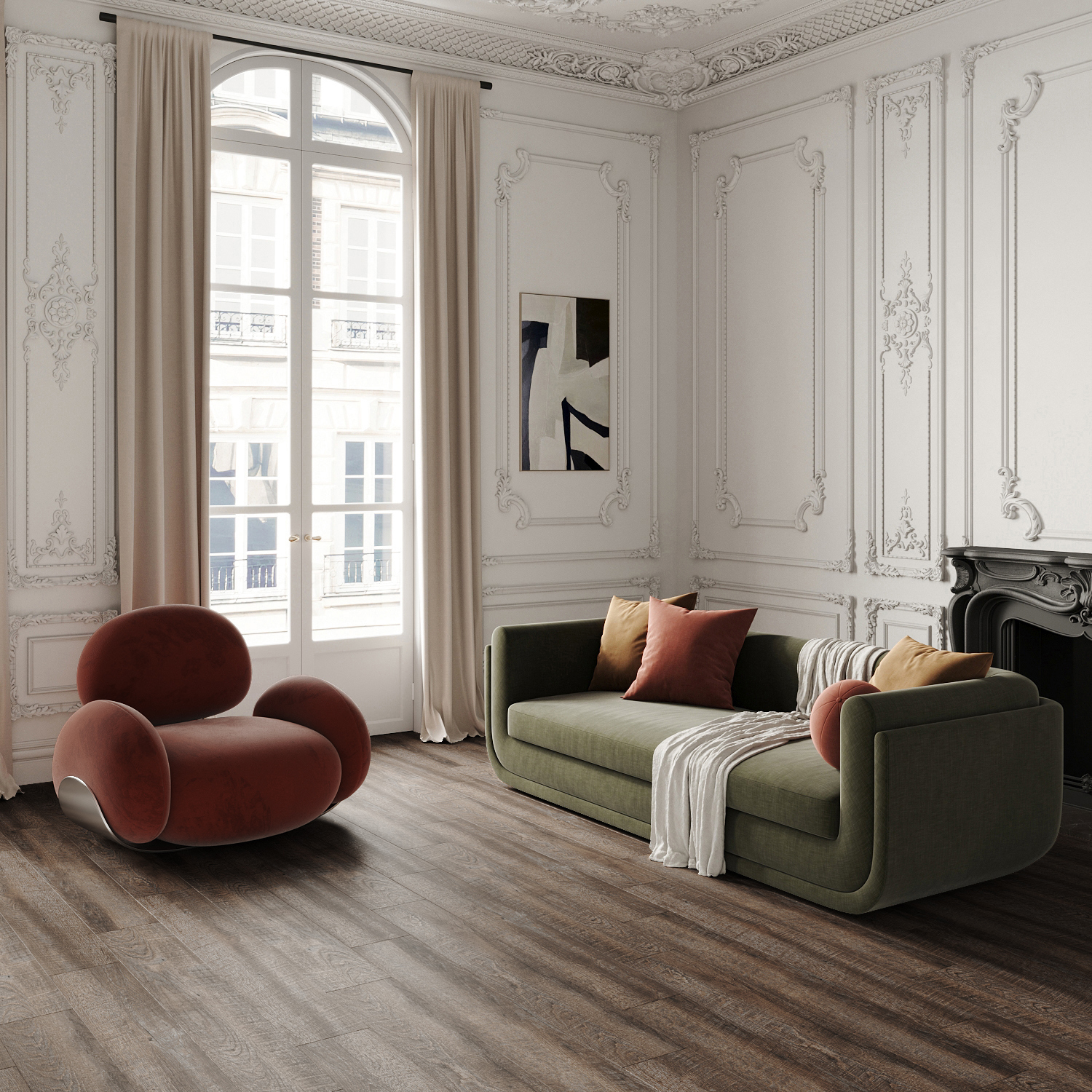 Изображение товара ПВХ плитка Goodway Brazil Collection Палисандр Гавана 4 мм 2.21 м²
