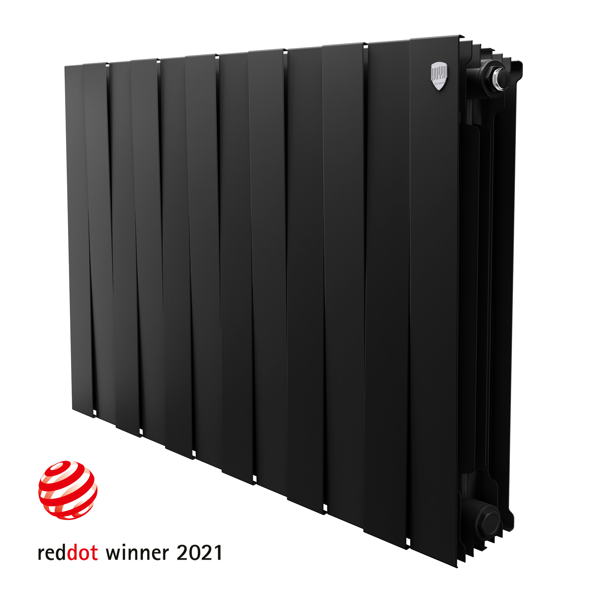 Изображение товара Радиатор секционный Royal Thermo Pianoforte 500/12 12 секций черный боковое подключение